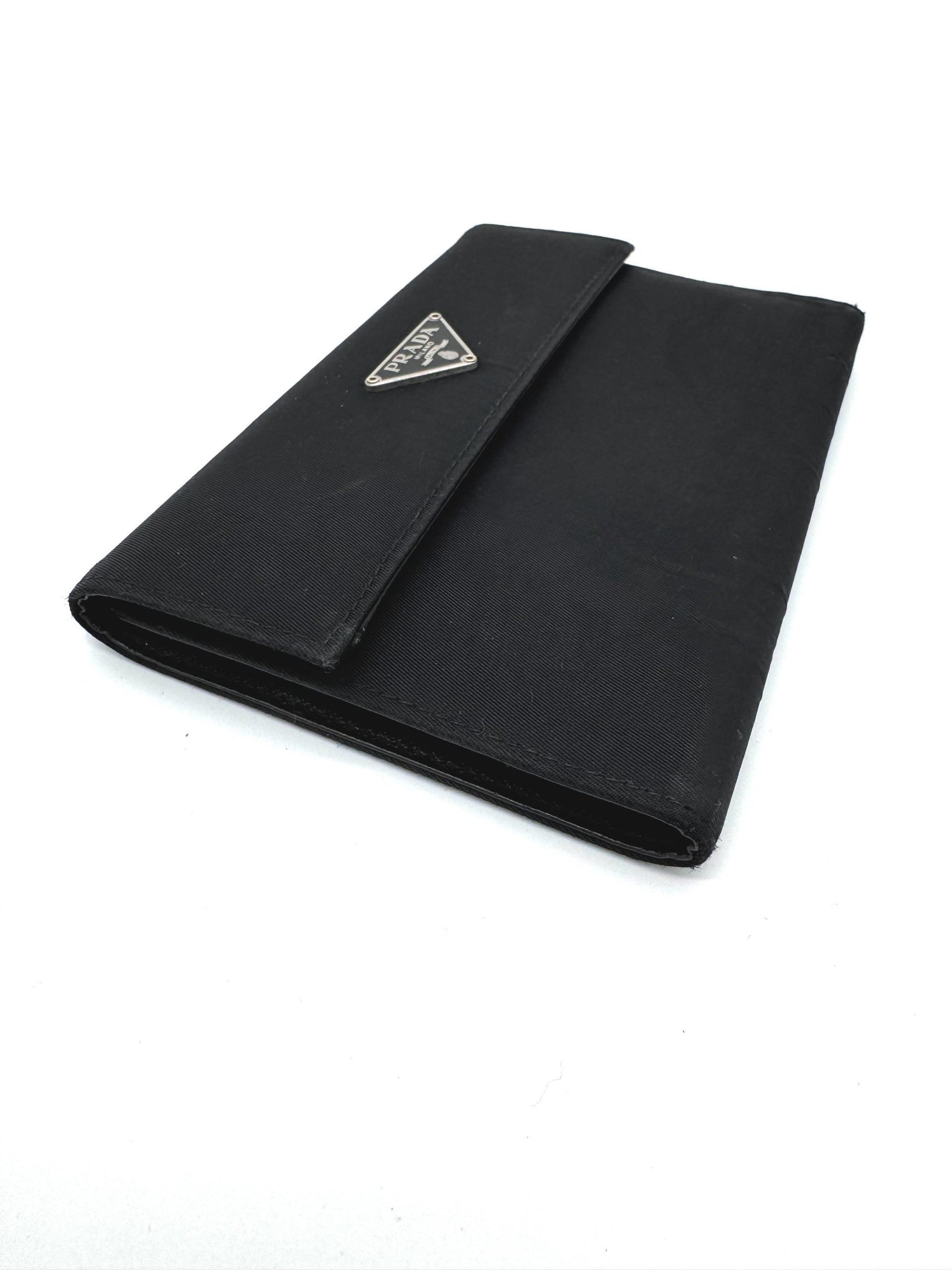 Prada Geldbörse Nylon Schwarz