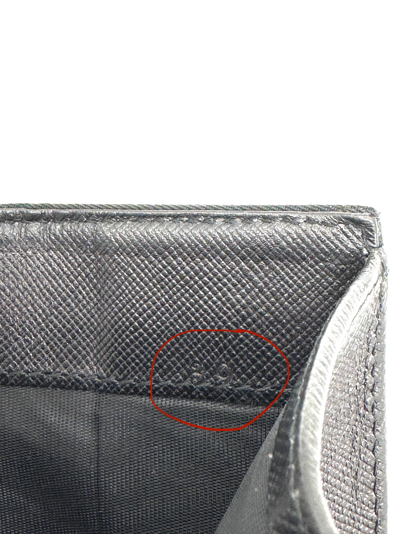 Prada Geldbörse Nylon Schwarz