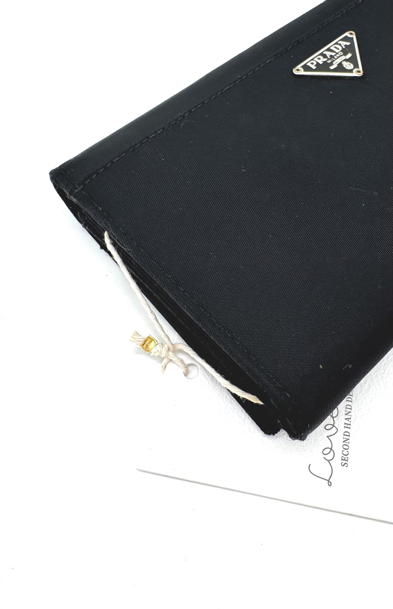 Prada Geldbörse Nylon Schwarz