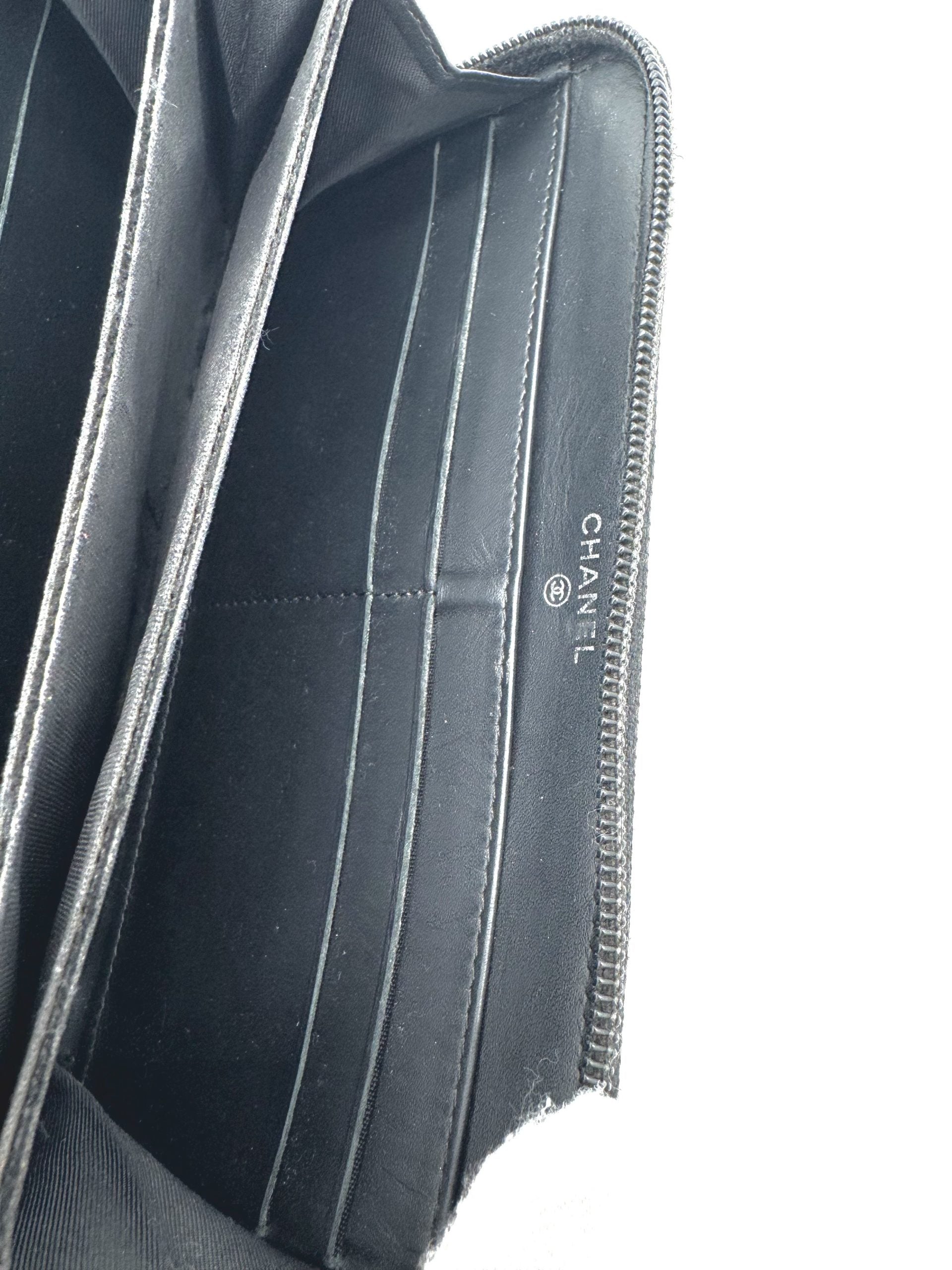 Chanel Geldbörse Caviar Leder Schwarz