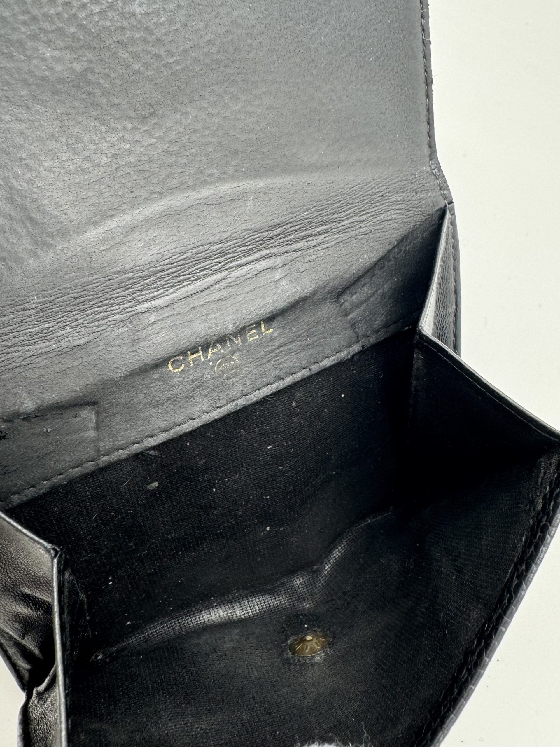 Chanel Geldbörse Caviar Leder Schwarz