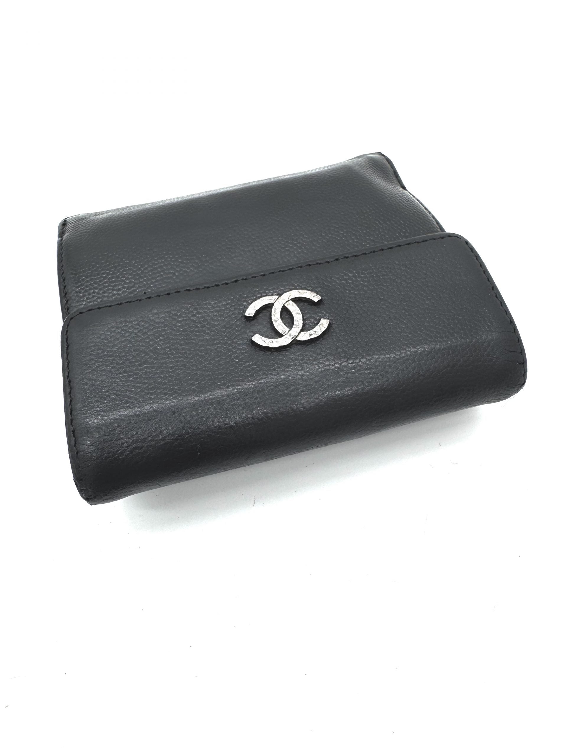 Chanel Geldbörse Caviar Leder Schwarz