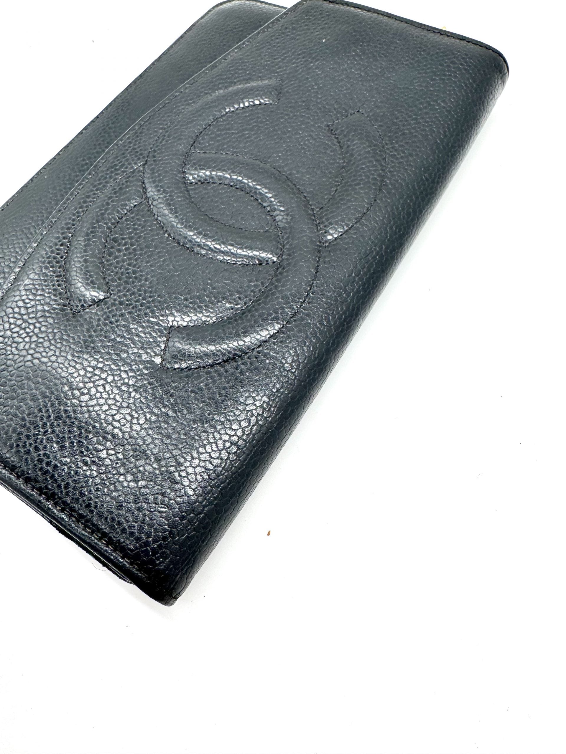 Chanel Geldbörse Caviar Leder Schwarz