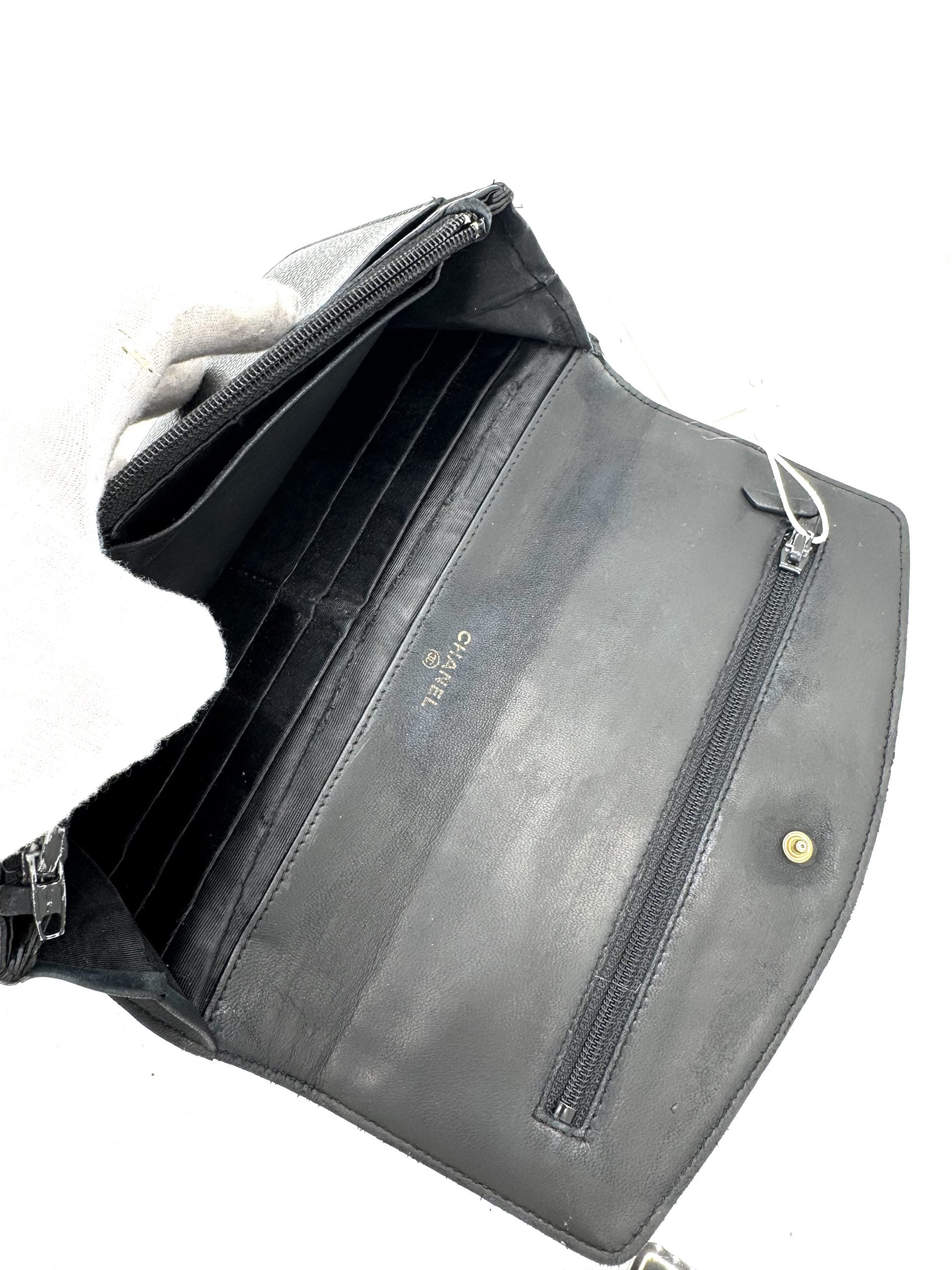 Chanel Geldbörse Caviar Leder Schwarz