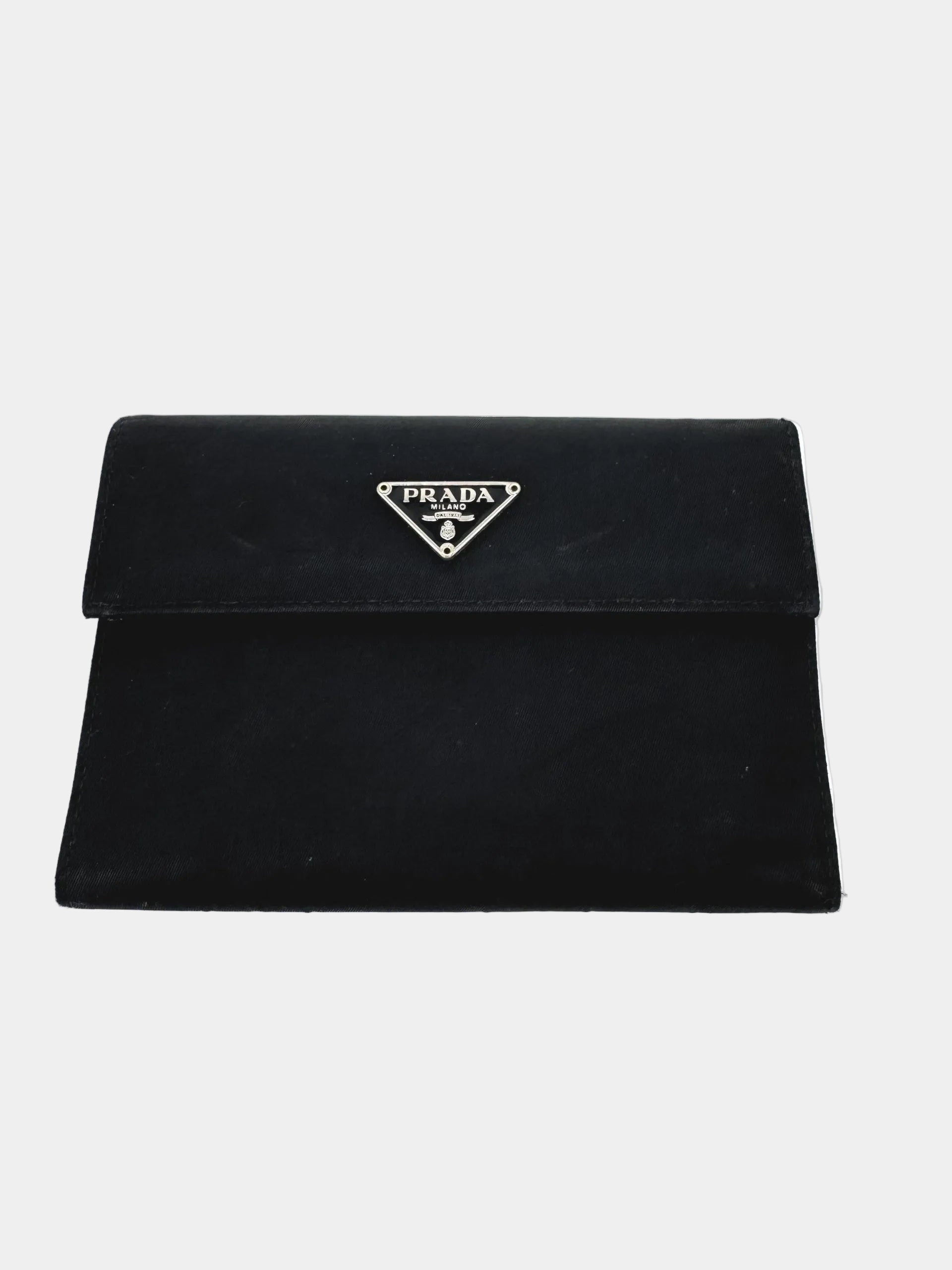 Prada Geldbörse Nylon Schwarz 