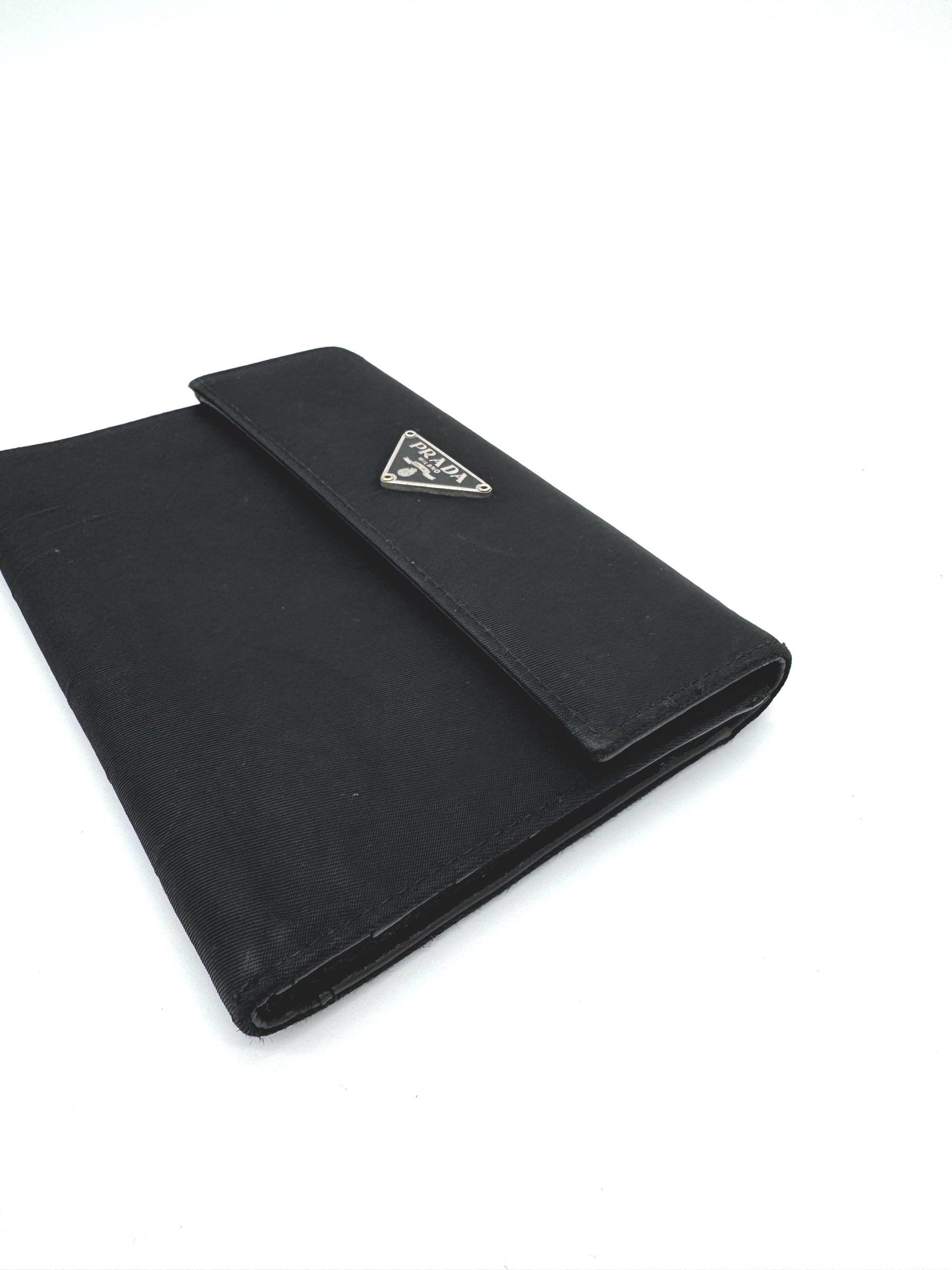 Prada Geldbörse Nylon Schwarz 