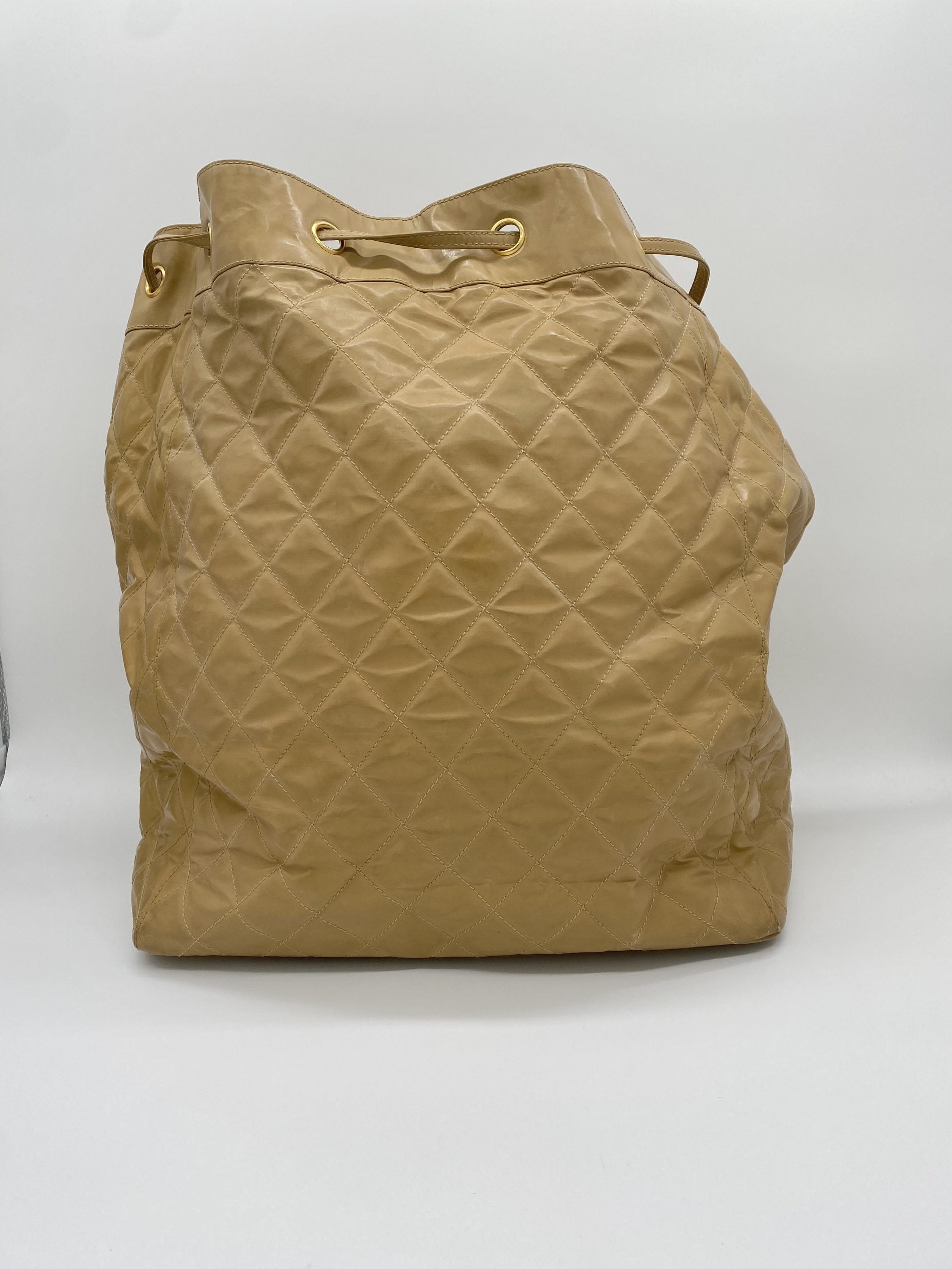 Chanel Jumbo Bucket Beige