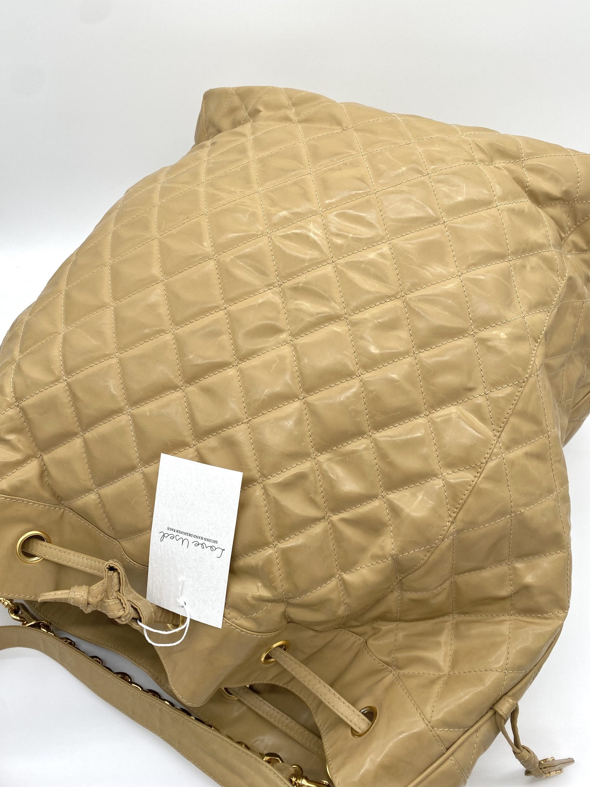 Chanel Jumbo Bucket Beige