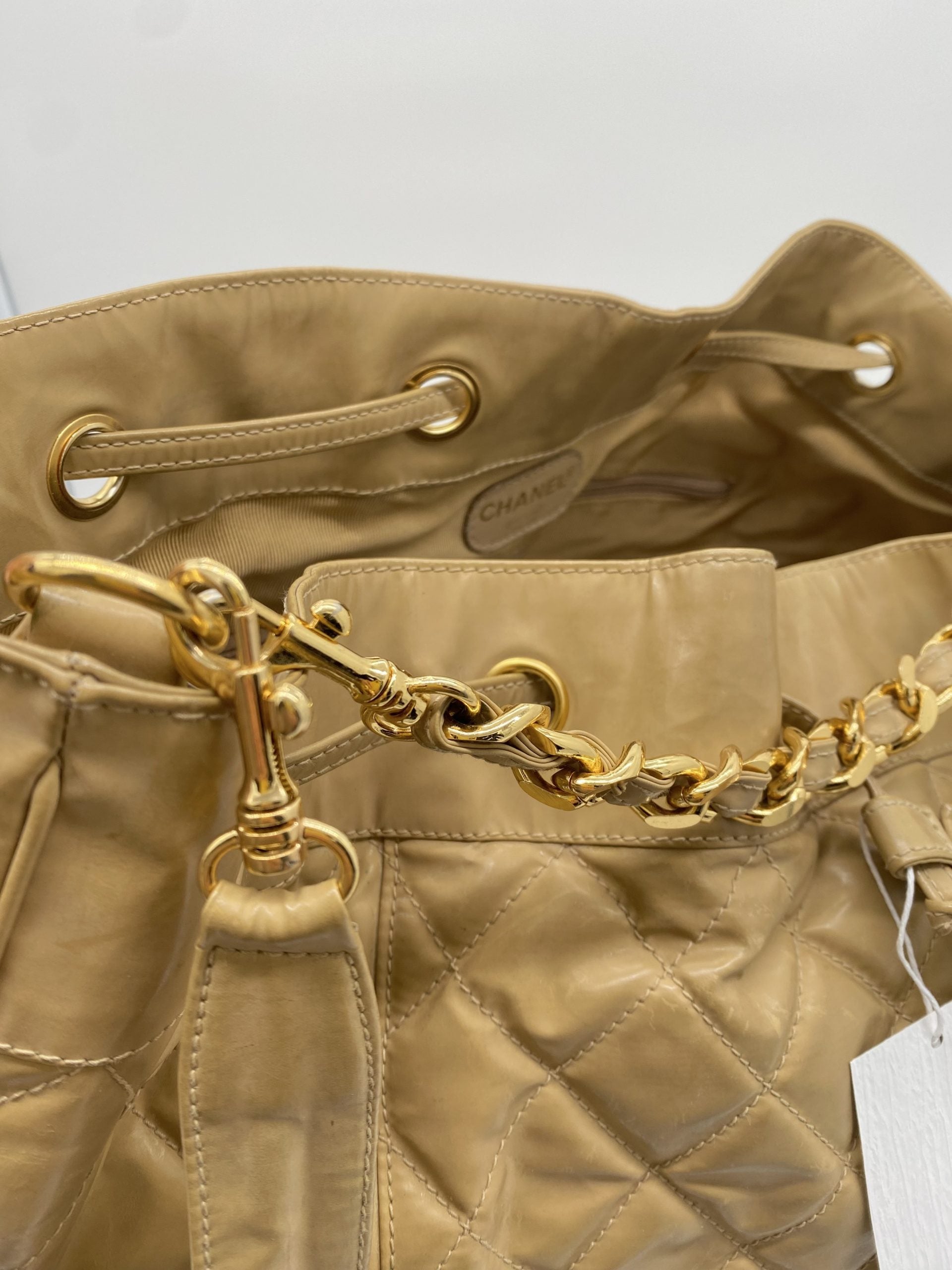 Chanel Jumbo Bucket Beige