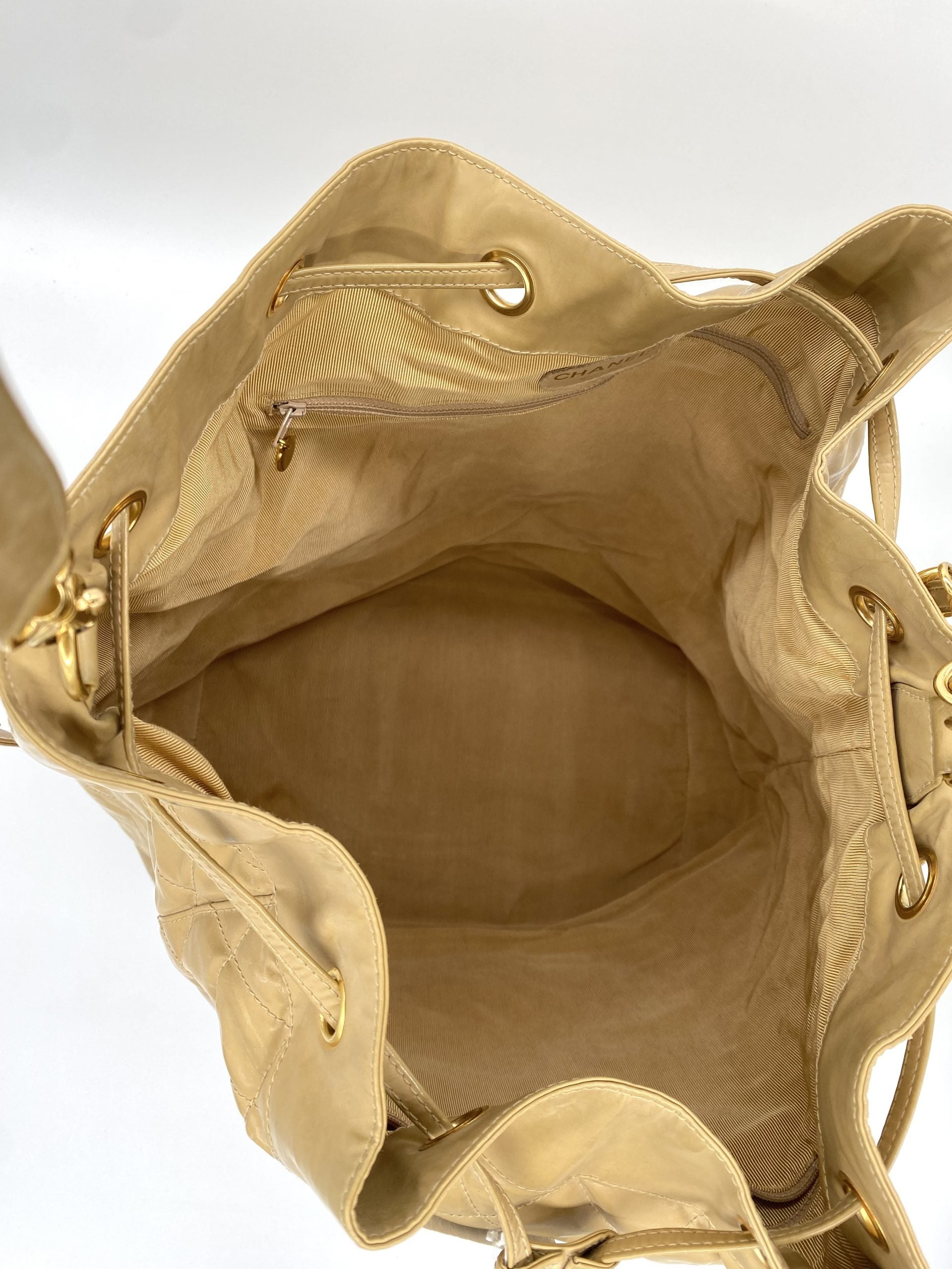 Chanel Jumbo Bucket Beige