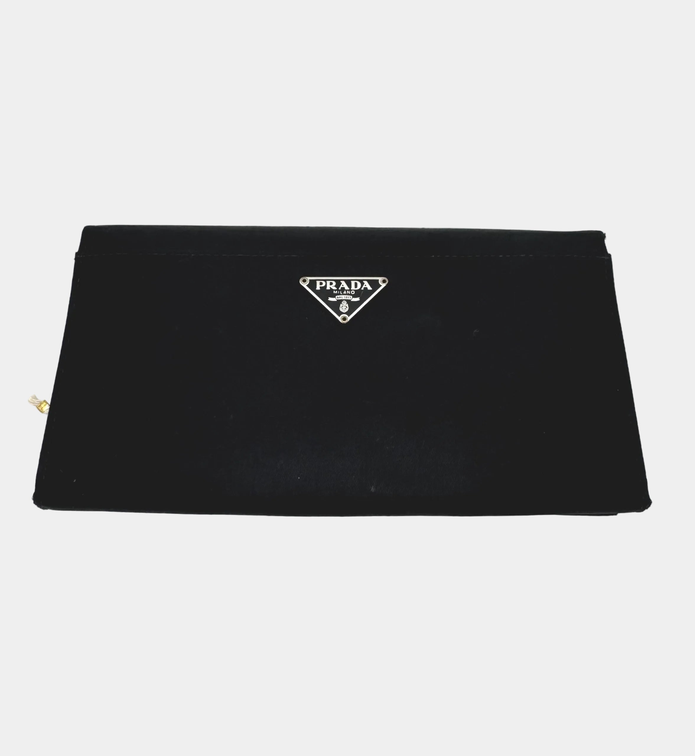 Prada Geldbörse Nylon Schwarz 