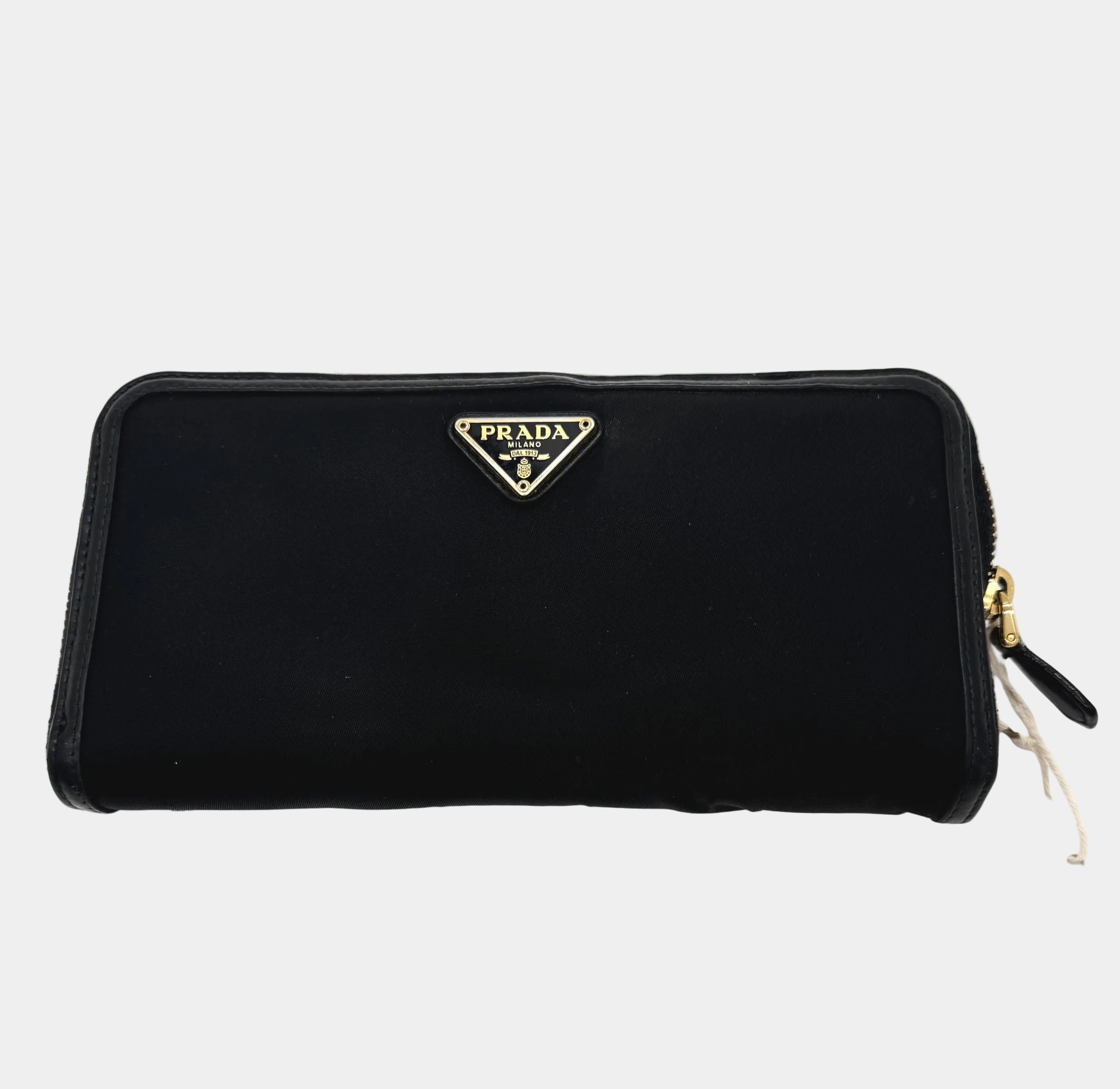 Prada Geldbörse Nylon Schwarz 