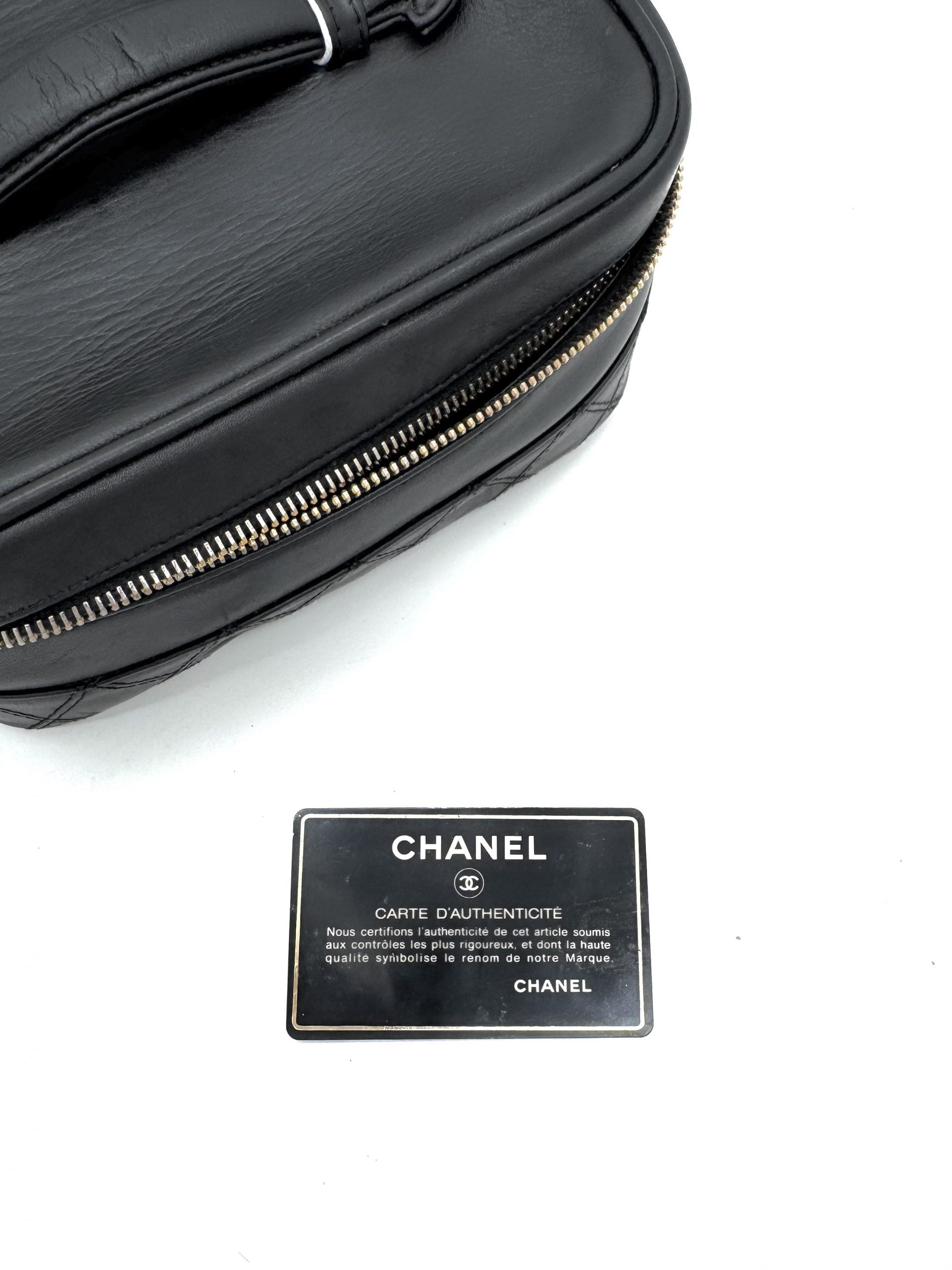 Chanel Vanity Tasche Schwarz