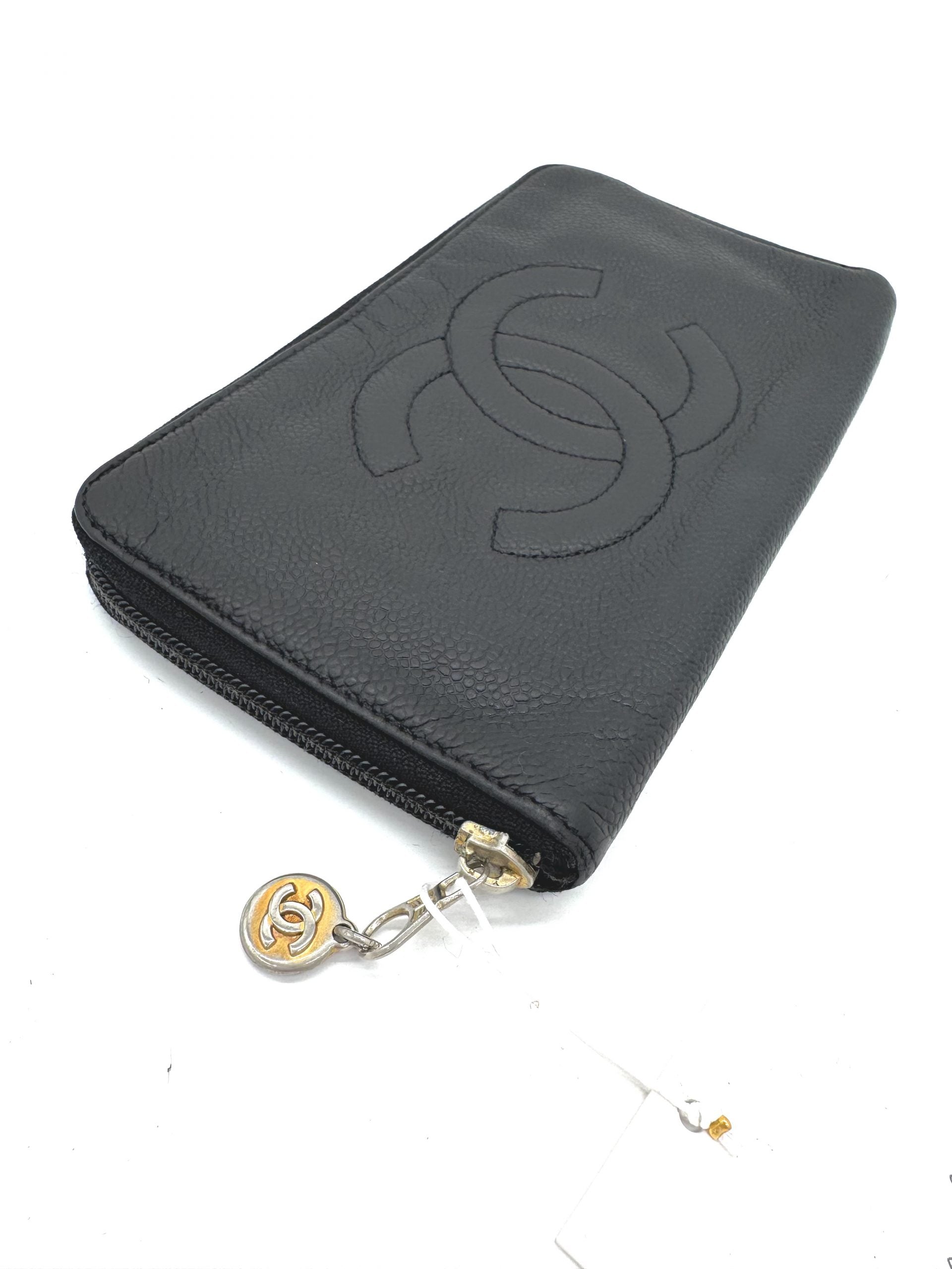 Chanel Geldbörse Caviar Leder Schwarz