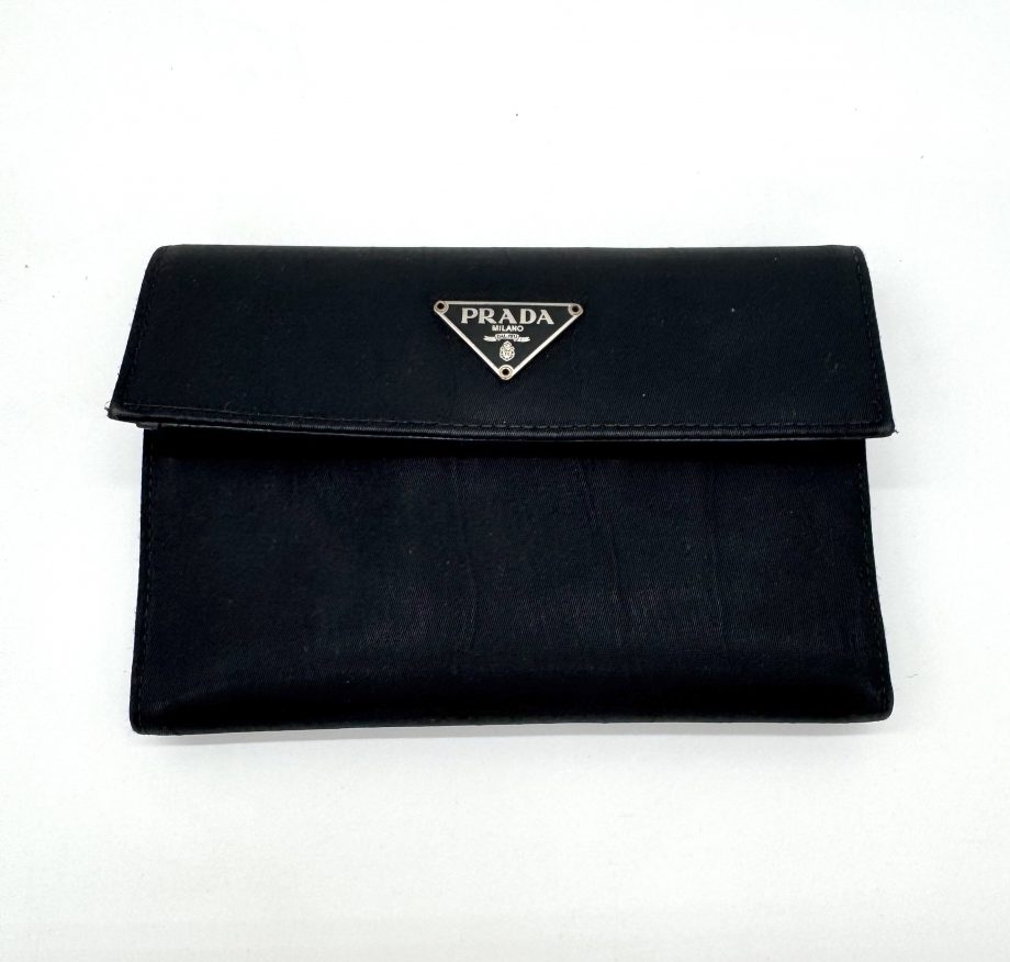 Prada Geldbörse Nylon Schwarz 