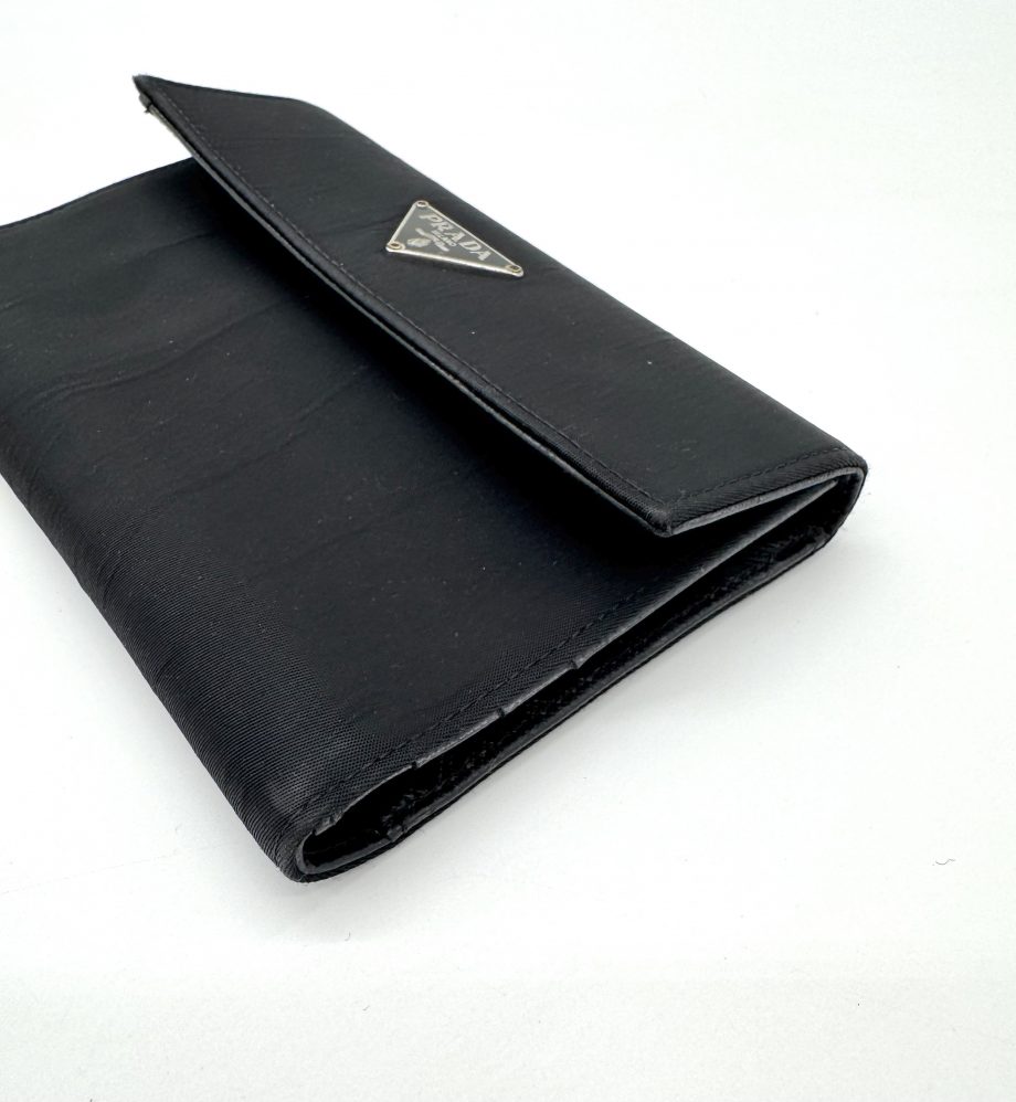 Prada Geldbörse Nylon Schwarz 