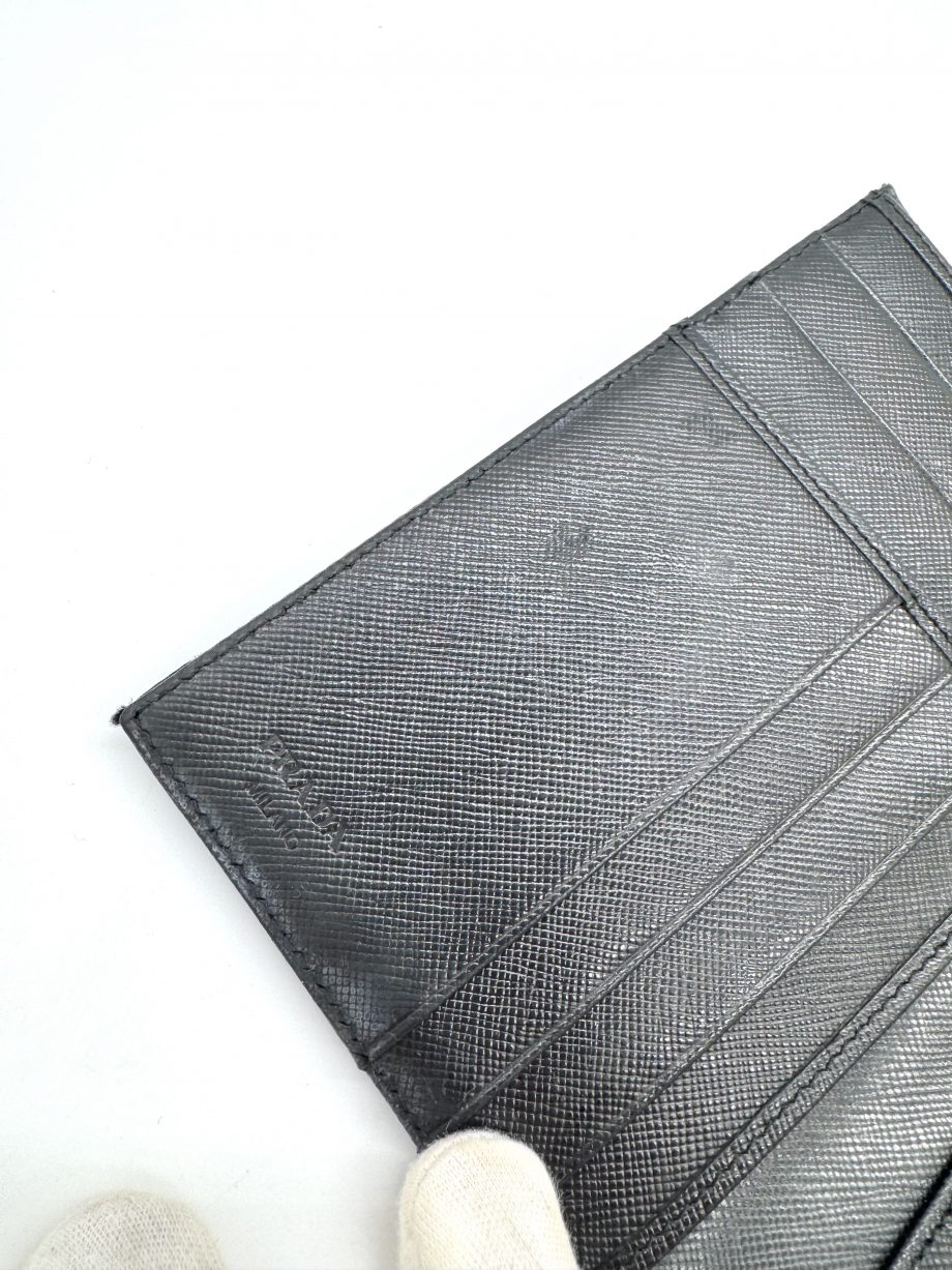 Prada Geldbörse Nylon Schwarz 