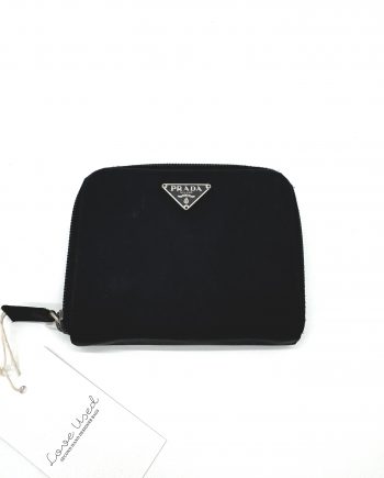 Prada Geldbörse Nylon Schwarz 