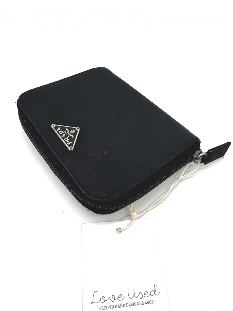 Prada Geldbörse Nylon Schwarz 