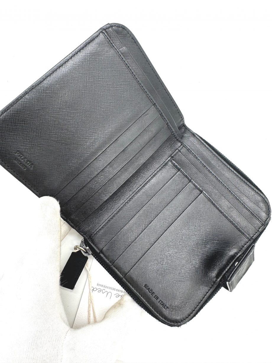 Prada Geldbörse Nylon Schwarz 
