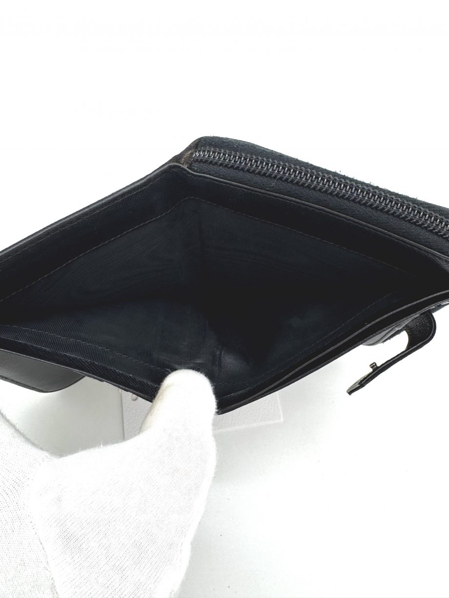 Prada Geldbörse Nylon Schwarz 