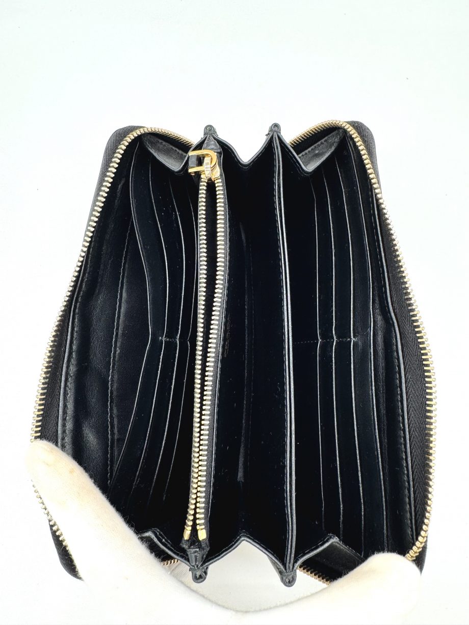 Prada Geldbörse Nylon Schwarz 