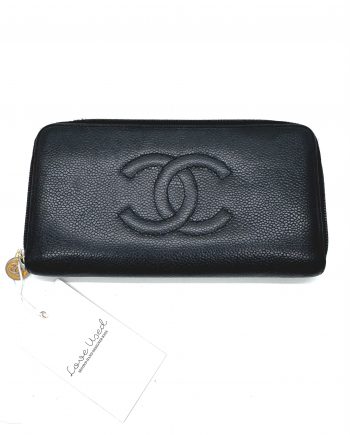 Chanel Geldbörse Caviar Leder Schwarz
