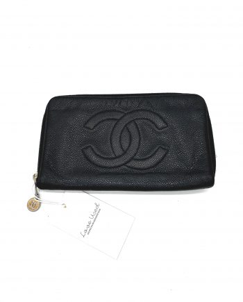 Chanel Geldbörse Caviar Leder Schwarz