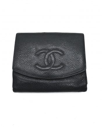 Chanel Geldbörse Caviar Leder Schwarz