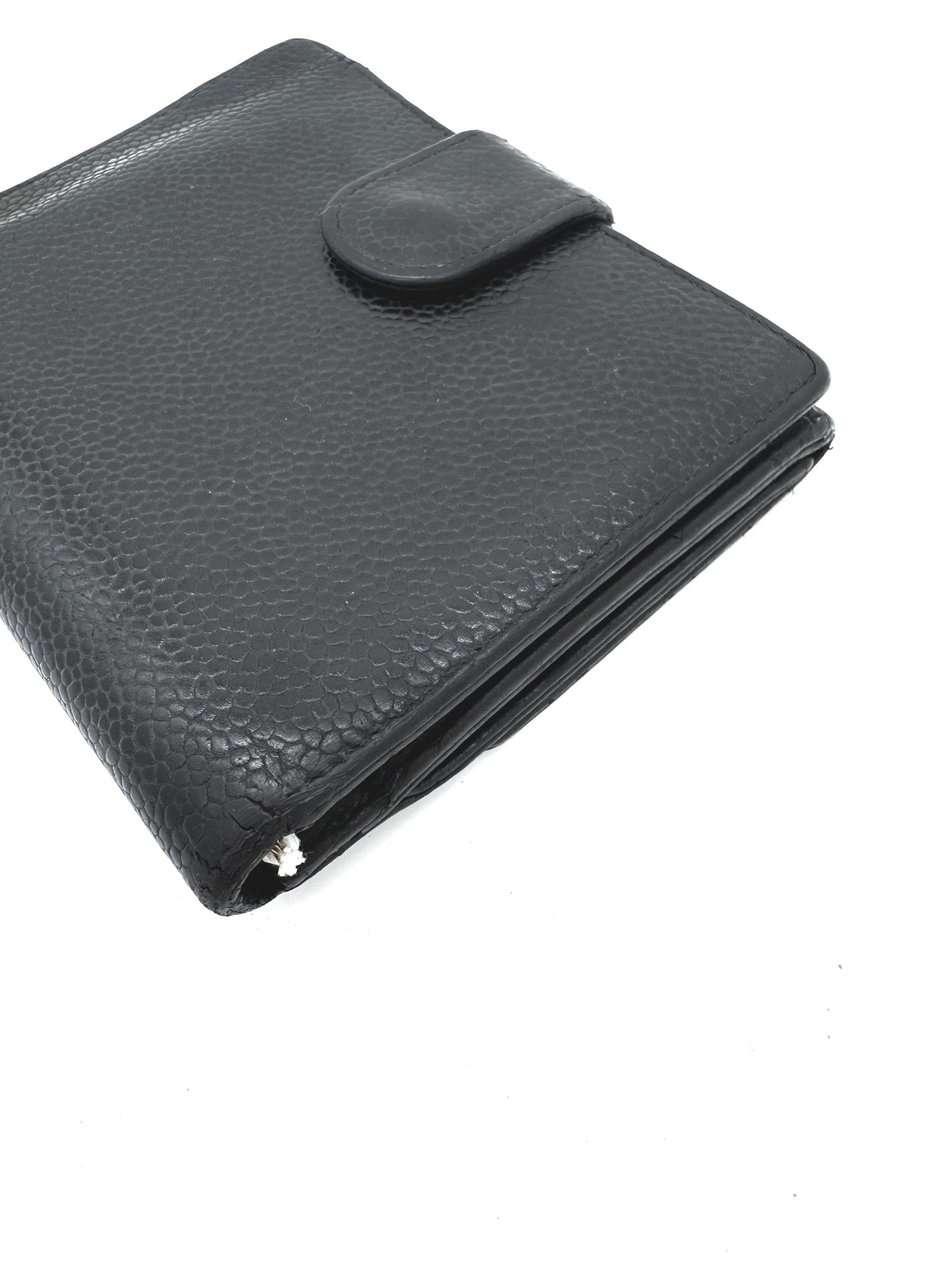 Chanel Geldbörse Caviar Leder Schwarz