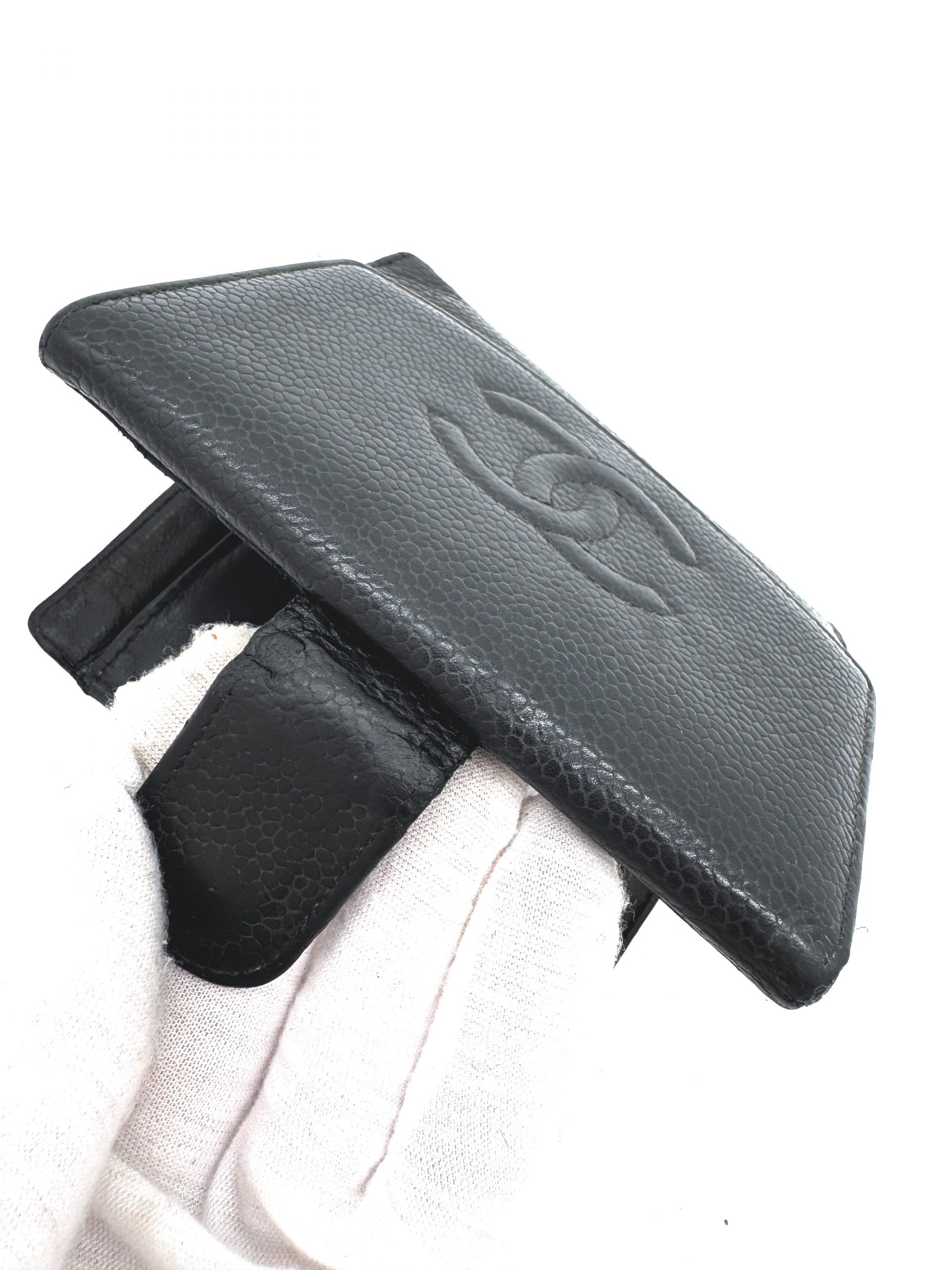 Chanel Geldbörse Caviar Leder Schwarz