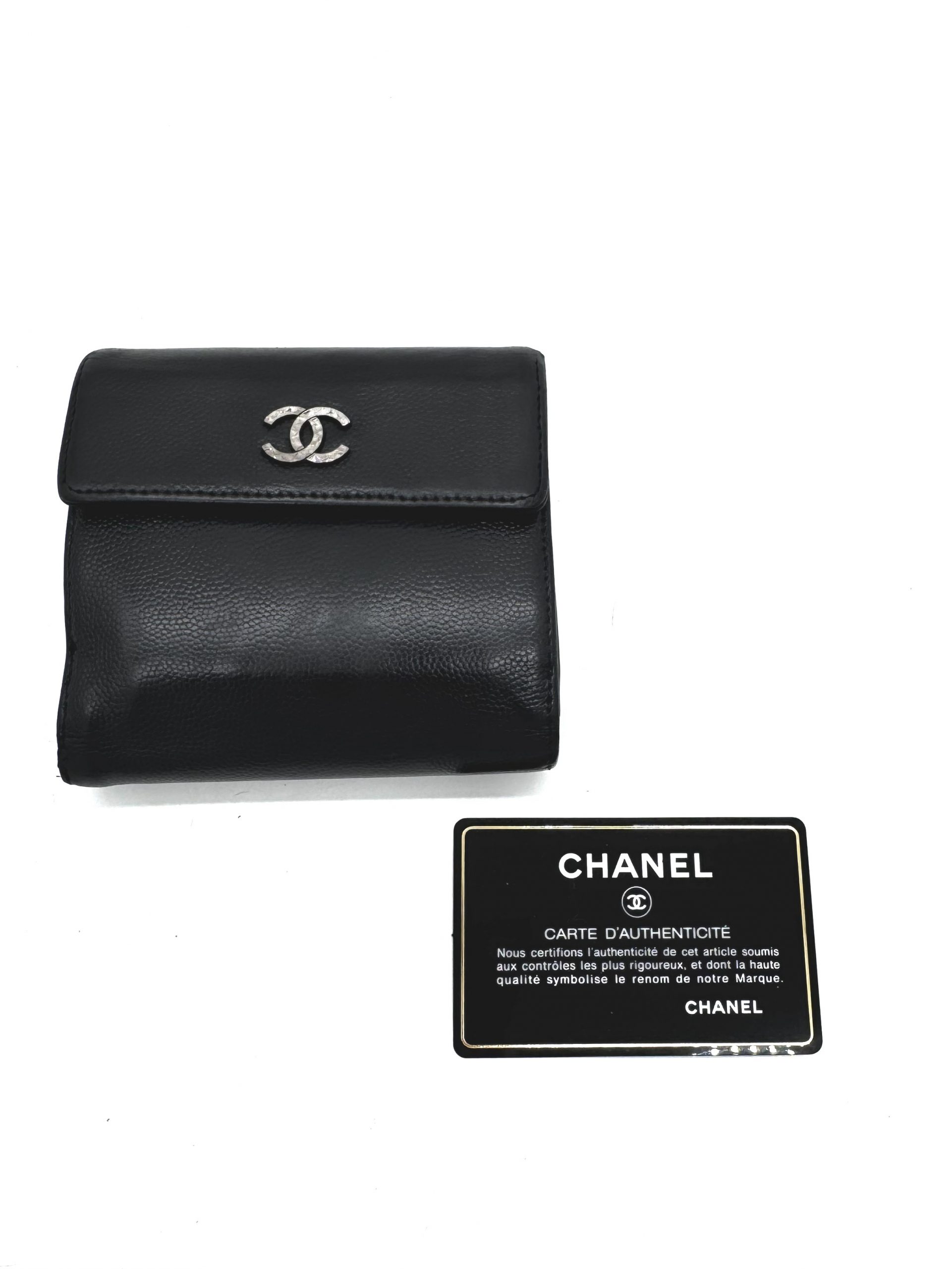Chanel Geldbörse Caviar Leder Schwarz