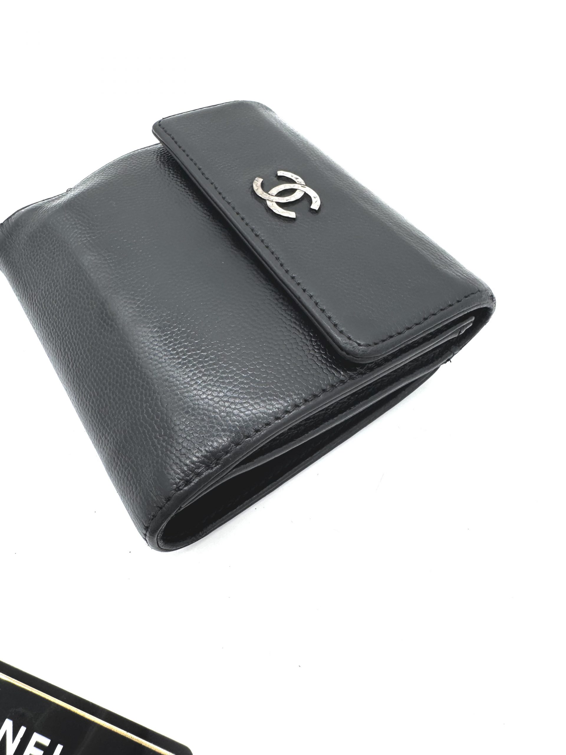 Chanel Geldbörse Caviar Leder Schwarz