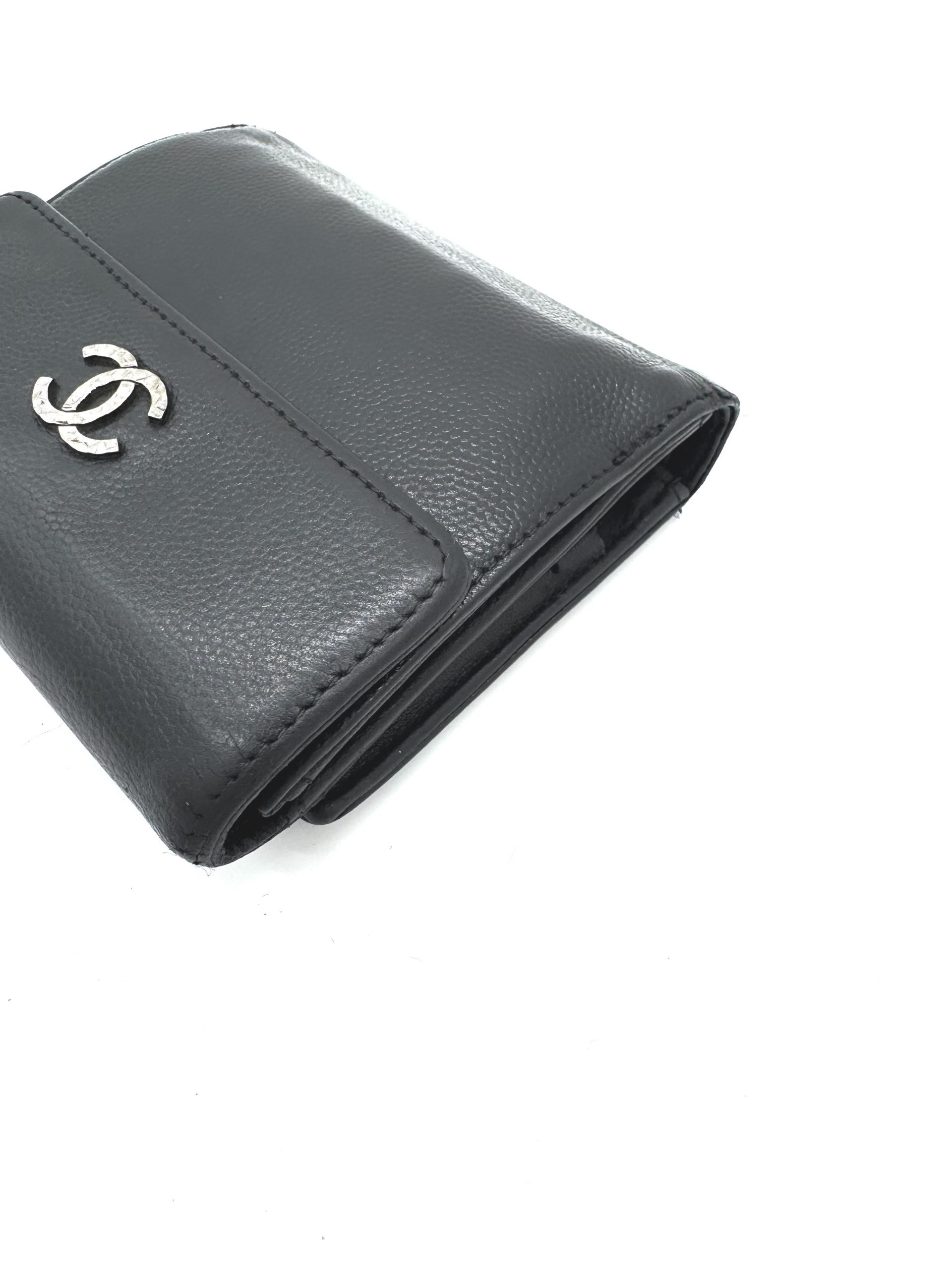 Chanel Geldbörse Caviar Leder Schwarz