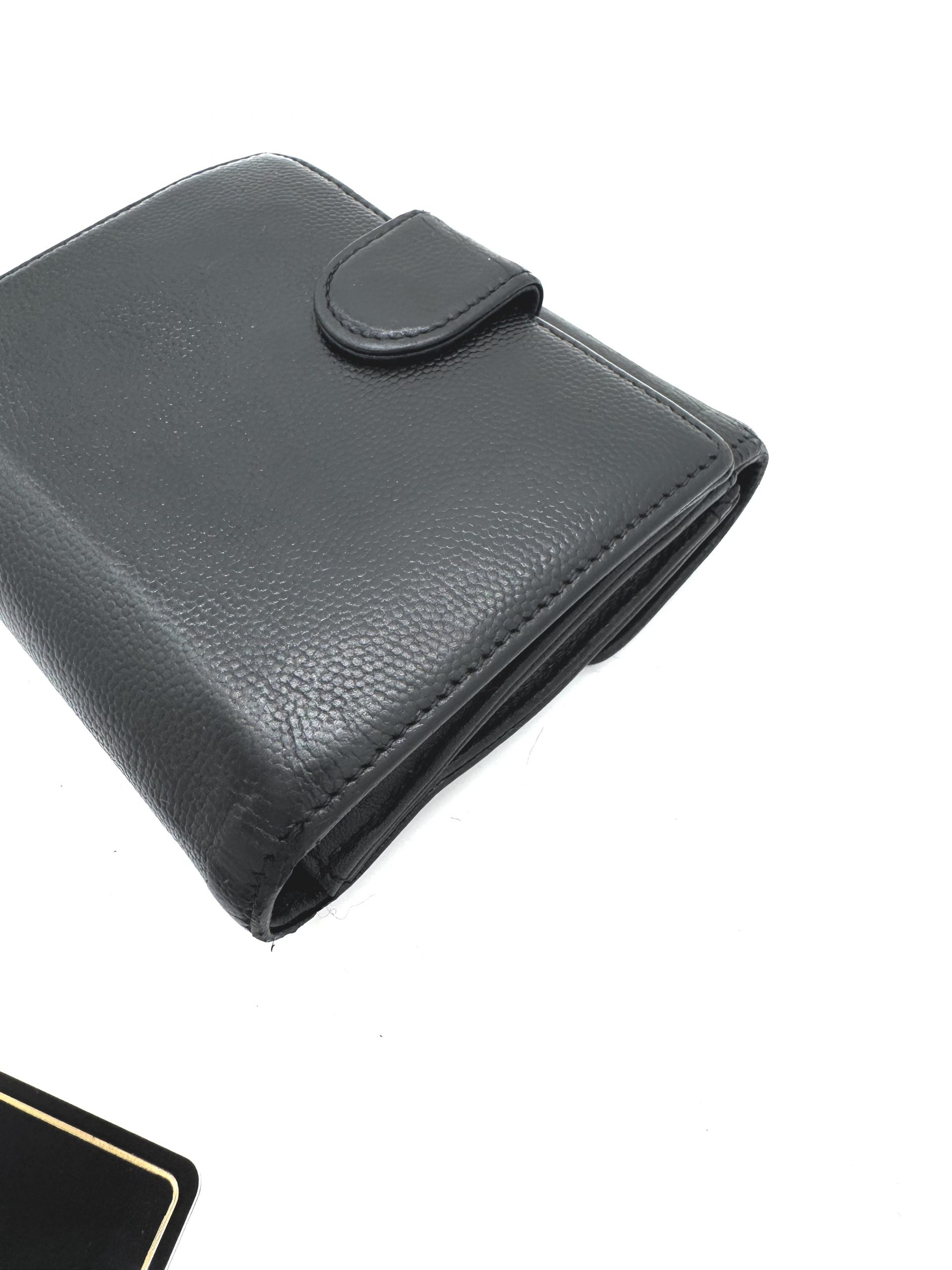 Chanel Geldbörse Caviar Leder Schwarz