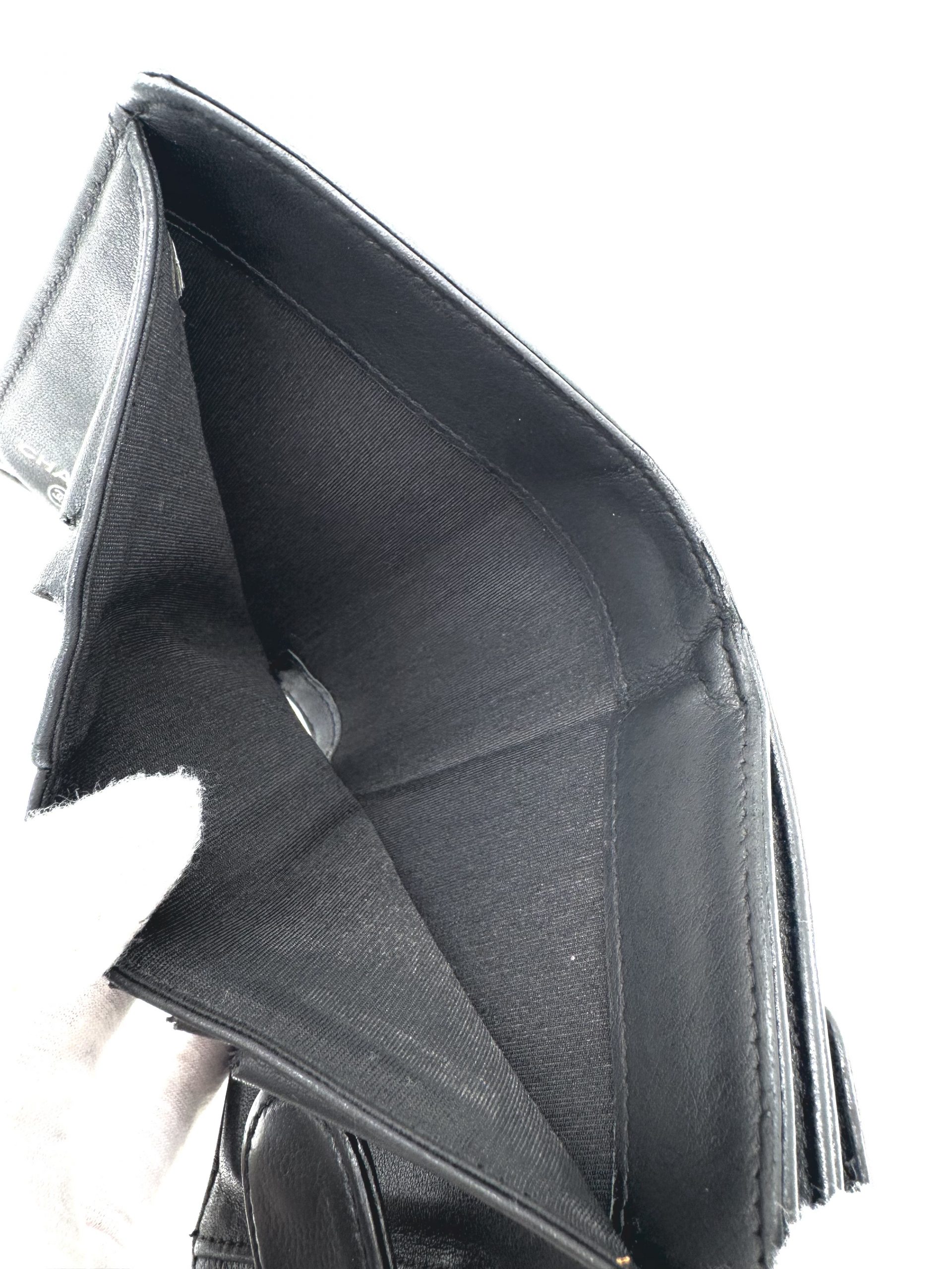 Chanel Geldbörse Caviar Leder Schwarz