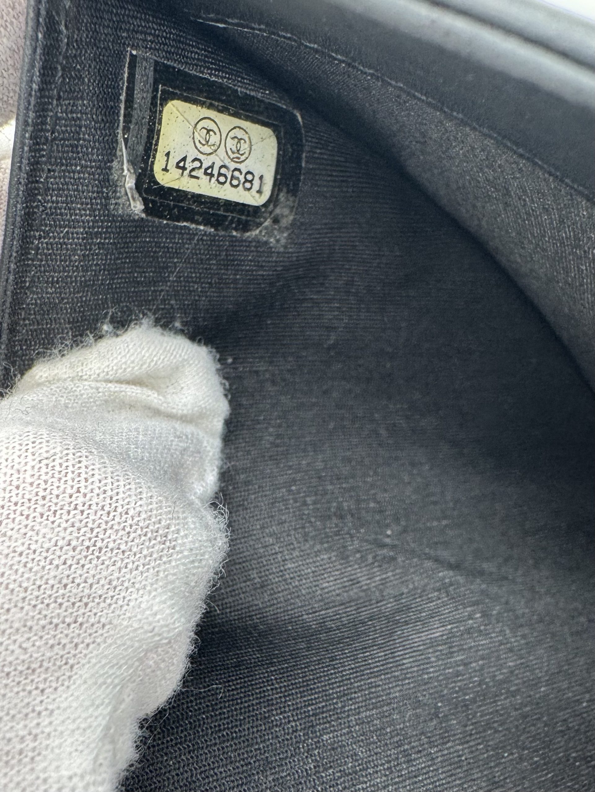 Chanel Geldbörse Caviar Leder Schwarz