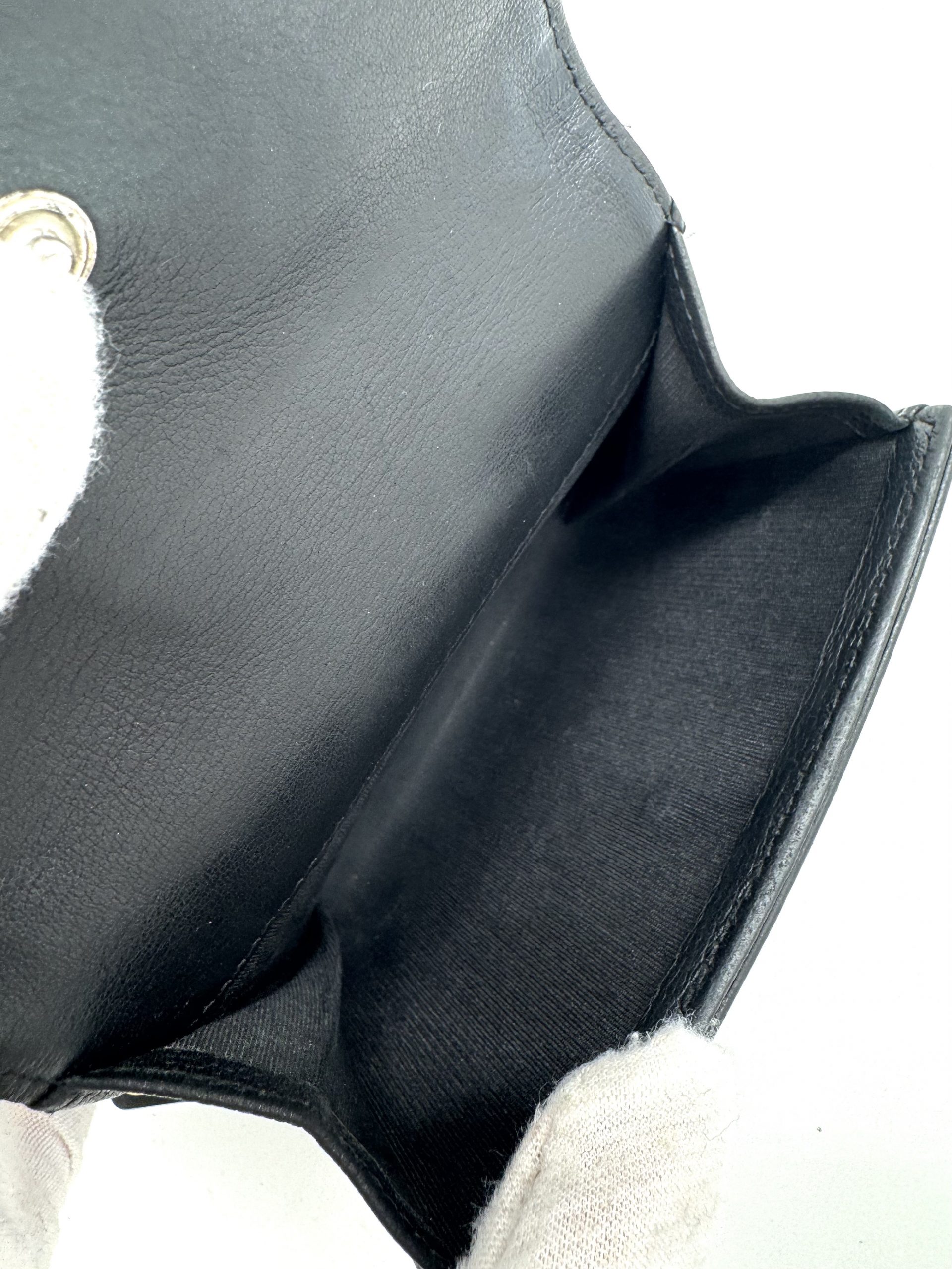 Chanel Geldbörse Caviar Leder Schwarz