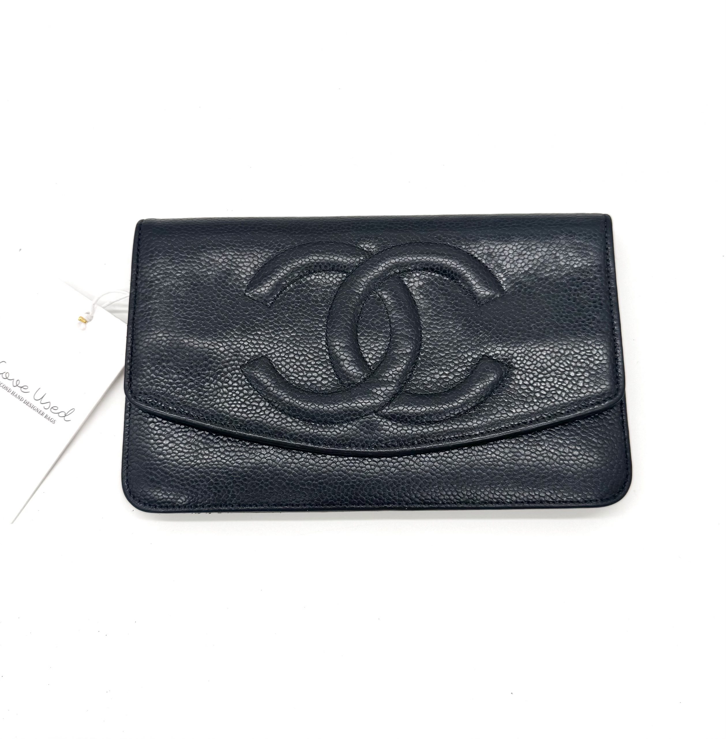 Chanel Geldbörse Caviar Leder Schwarz