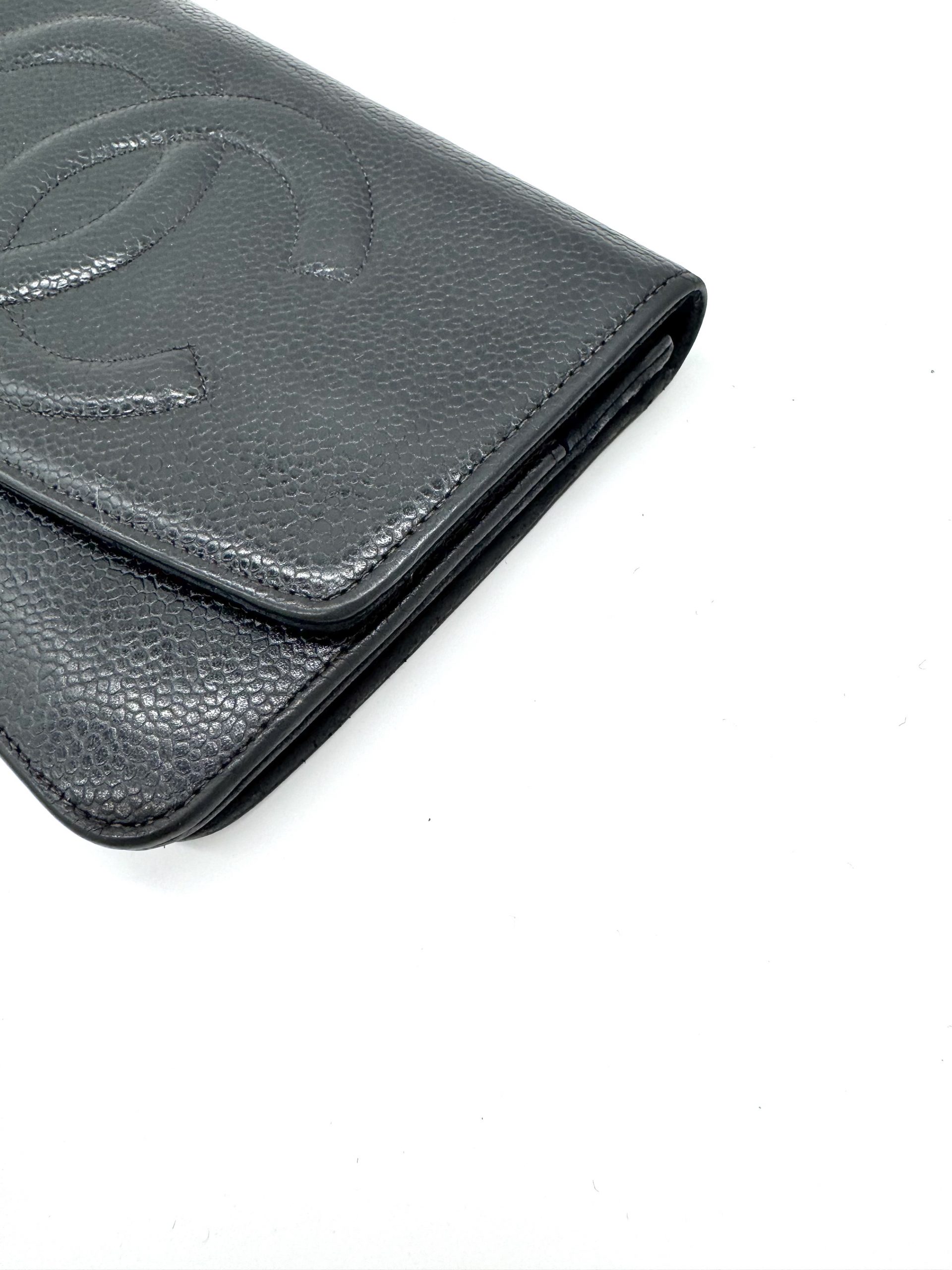 Chanel Geldbörse Caviar Leder Schwarz