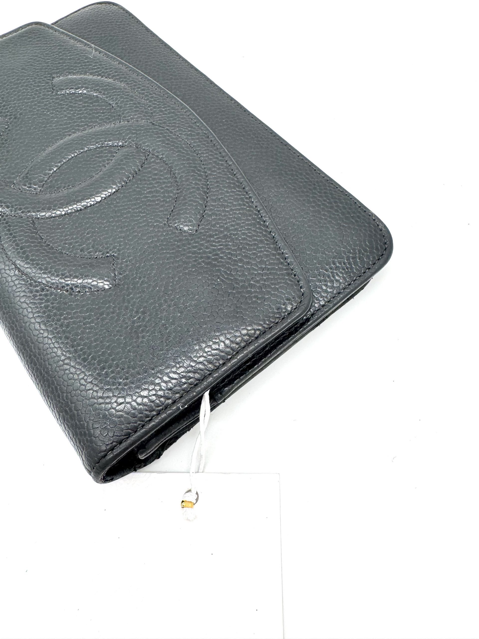 Chanel Geldbörse Caviar Leder Schwarz