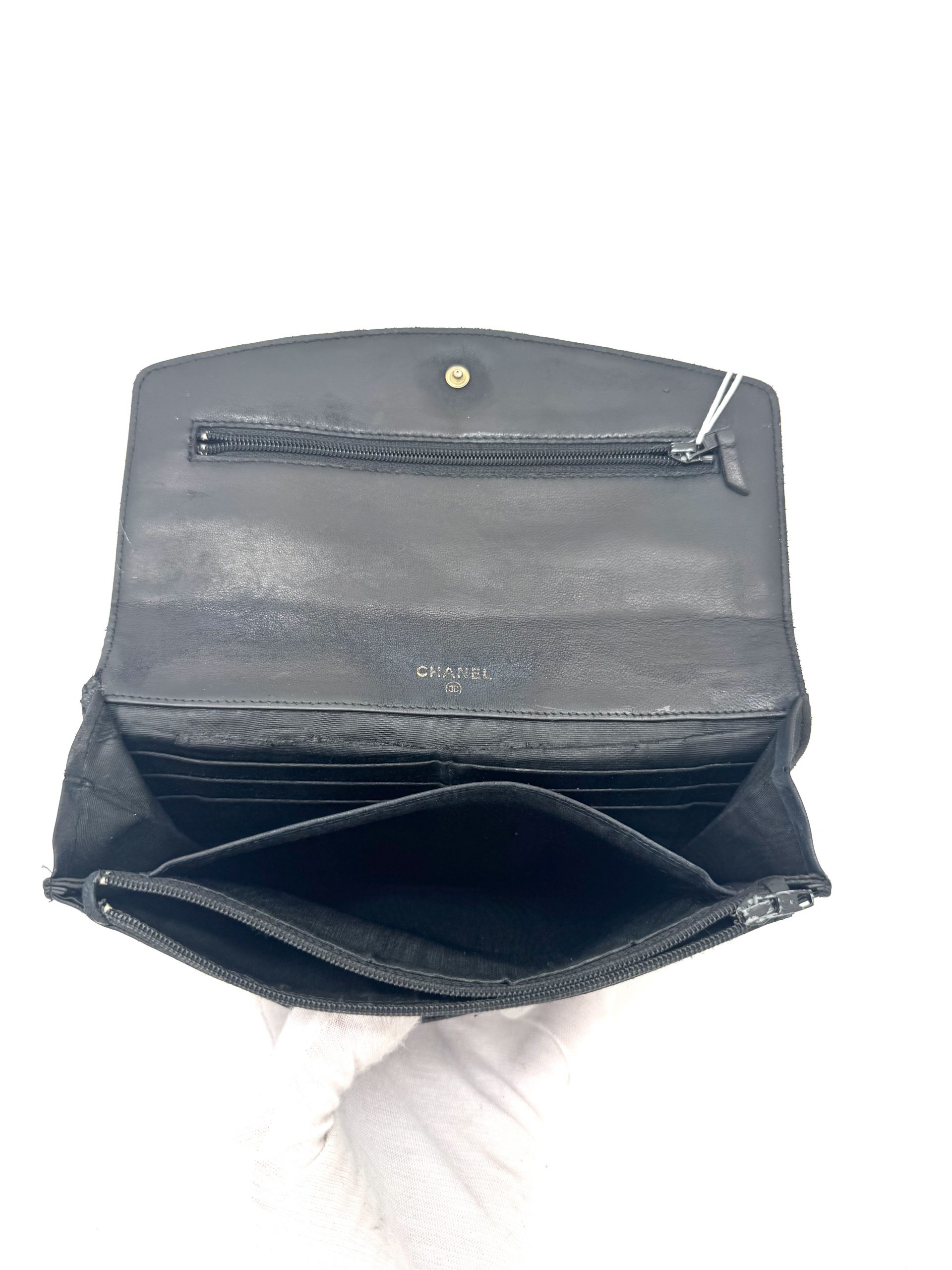 Chanel Geldbörse Caviar Leder Schwarz